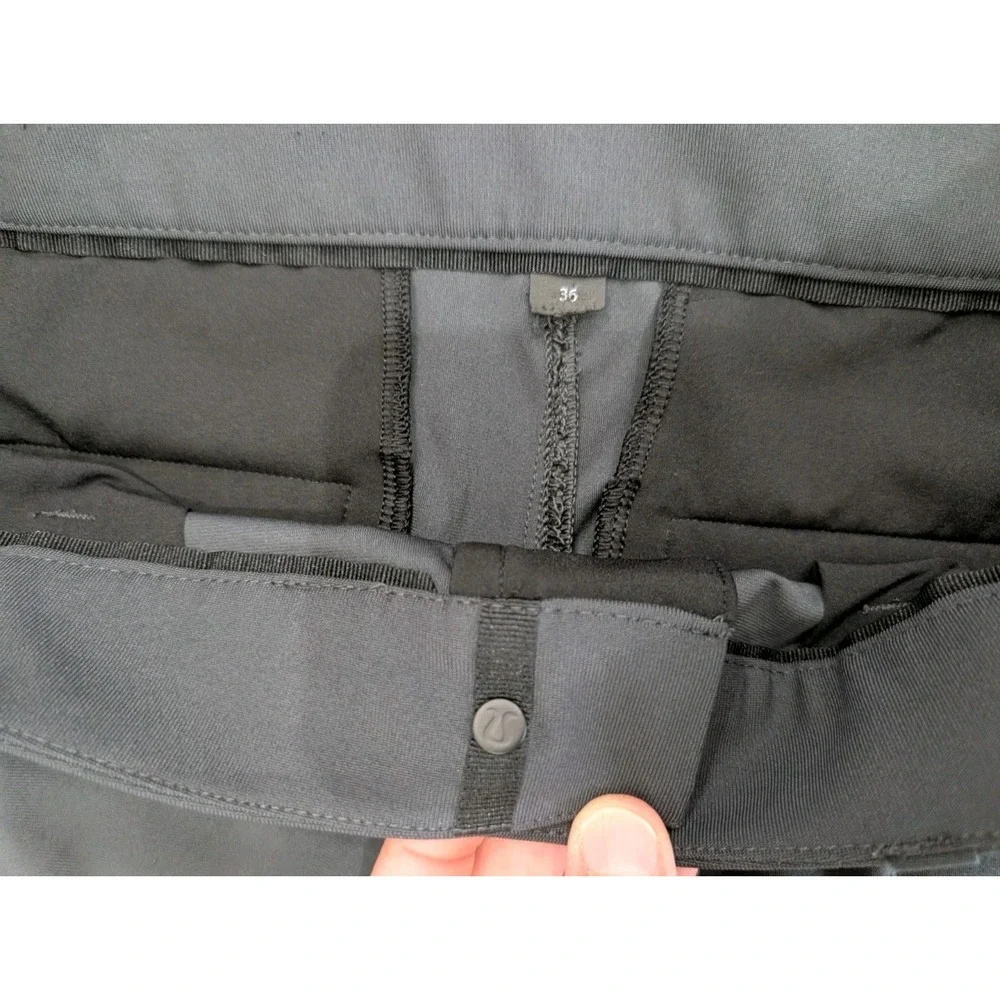 Lululemon ABC Classic-Fit Trouser *Warpstreme Obsidian Dark Gray 36x28 M5AR2S