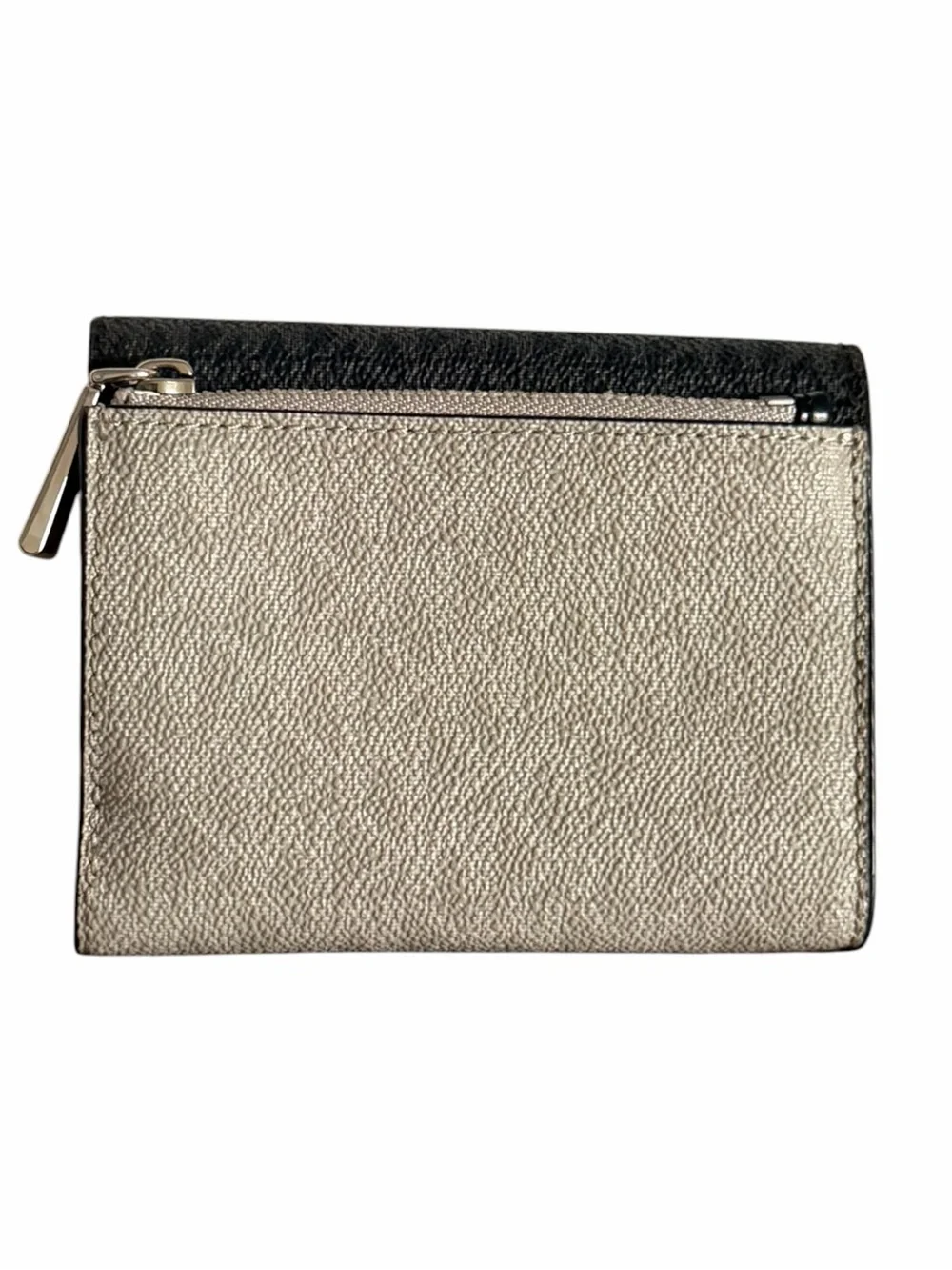 Michael Kors Black and Silver Envelope Wallet