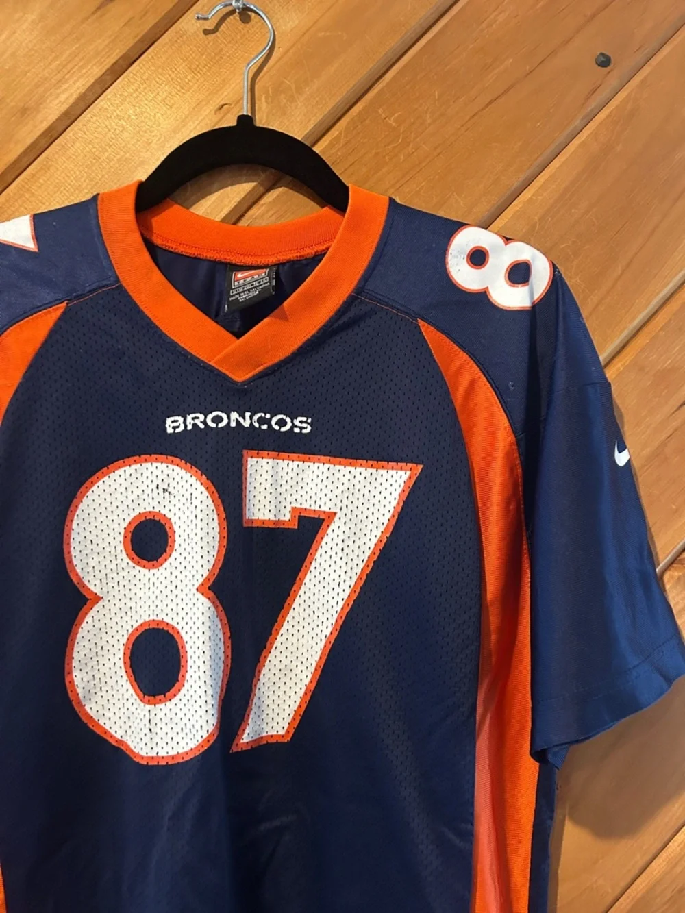 Youth XL Nike NFL Denver Broncos Ed McCaffrey retired player jersey