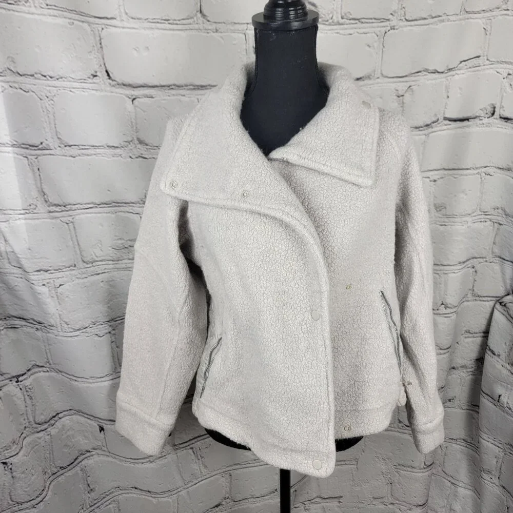 LULULEMON‎ Show Me The Sherpa Jacket Women Size 6 Wool Blend Casual Athleisure