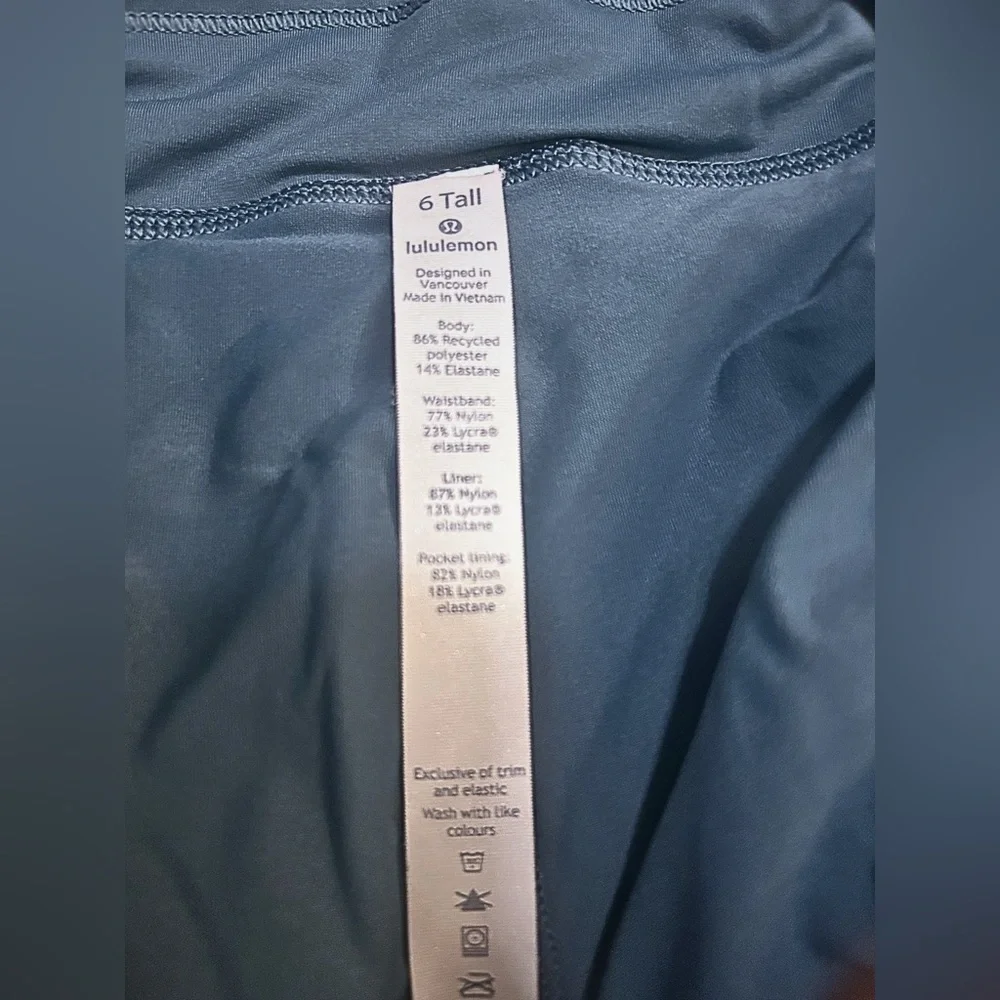 Lululemon Athletica Pace Rival Blue Skort -Size 6 Tall- Women’s Activewear
