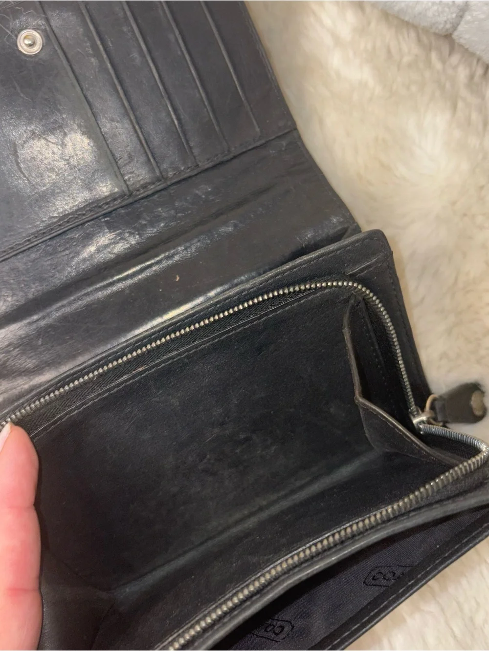Vintage Coach Wallet, Coach Leather Wallet, Black Leather Wallet Bifold Wallet,