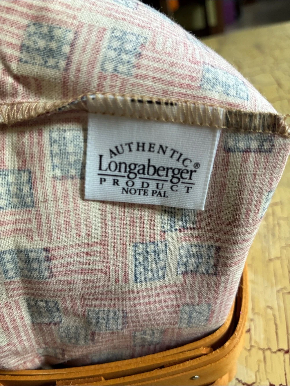 Longaberger woven note