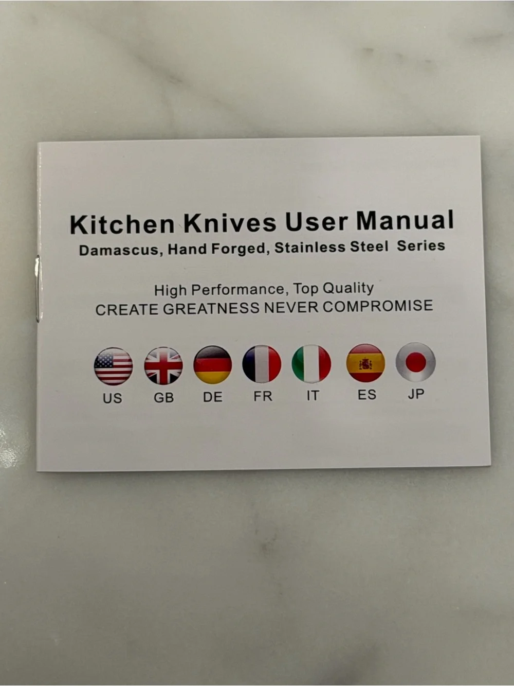 NIB Kuwata 7” Damascus Chef Knife Stainless Steel with Gift Box
