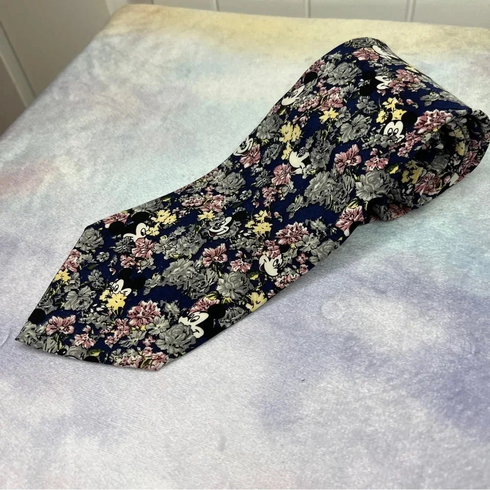 Mickey Mouse Men's Necktie Disney Tie Rack Silk