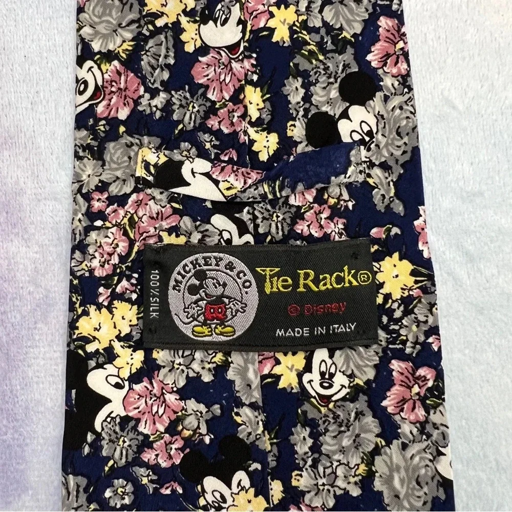 Mickey Mouse Men's Necktie Disney Tie Rack Silk