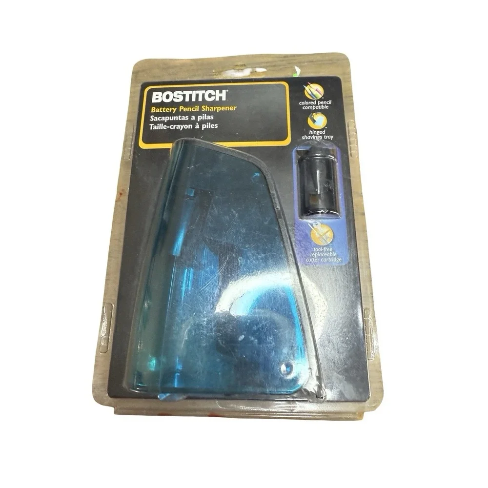 Bostitch Battery Home School Pencil‎ Sharpener aqua