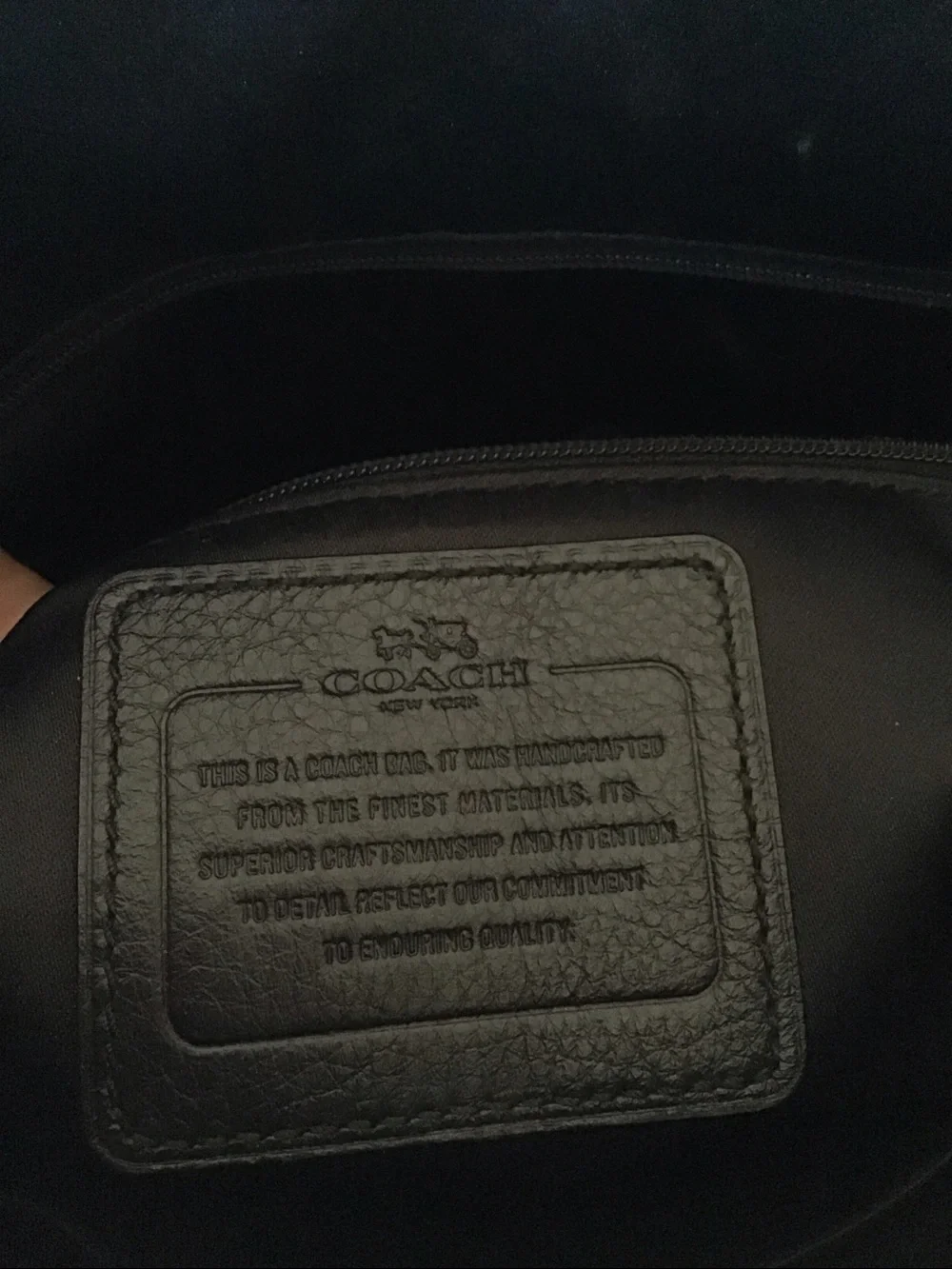 Coach black croc versatile