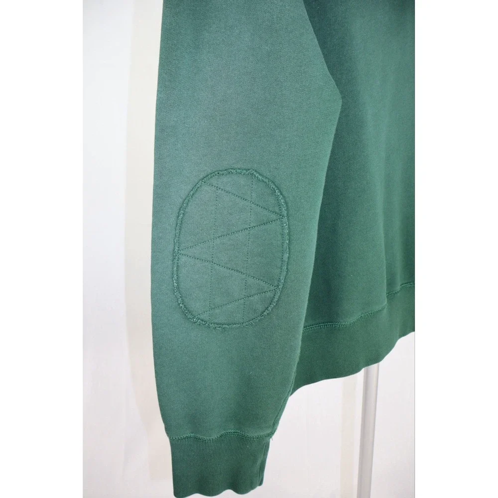 Vintage 90s Polo Ralph Lauren Hoodie Mens 2XL Green Henley Button Pullover