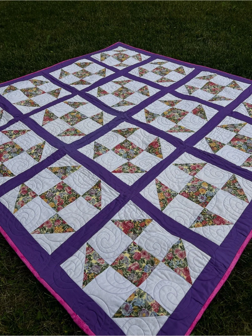 Handmade quilted blanket