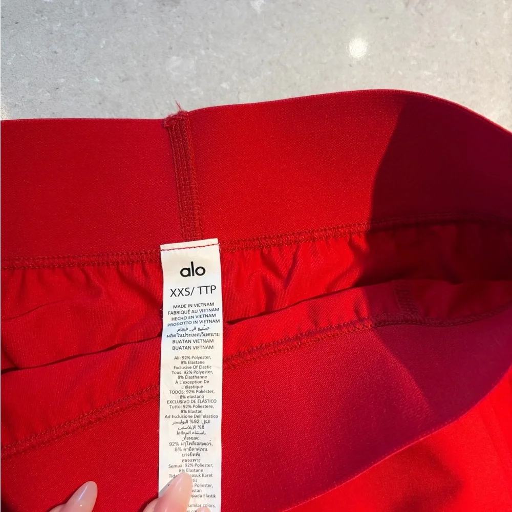 ALO Yoga Aces Classic Red Mini Skirt NWOT