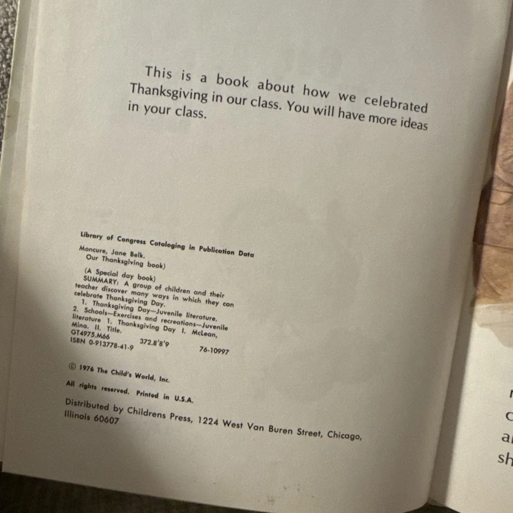 N/A our thanksgiving