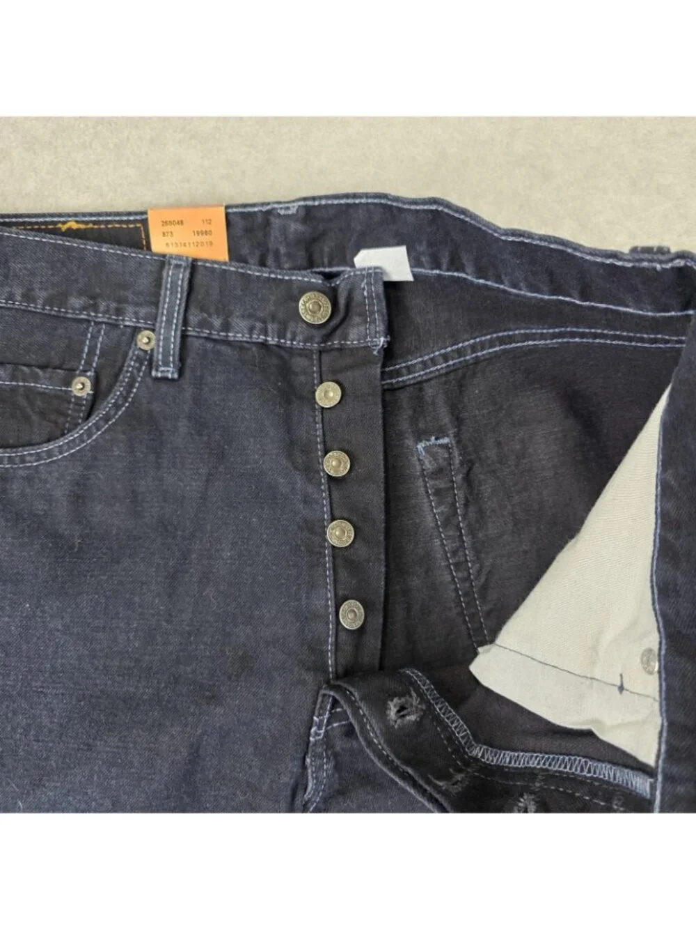 Levi's 501 Jeans Mens 33x30 Dark Wash Button Fly Deadstock Preshrunk NWT 2003