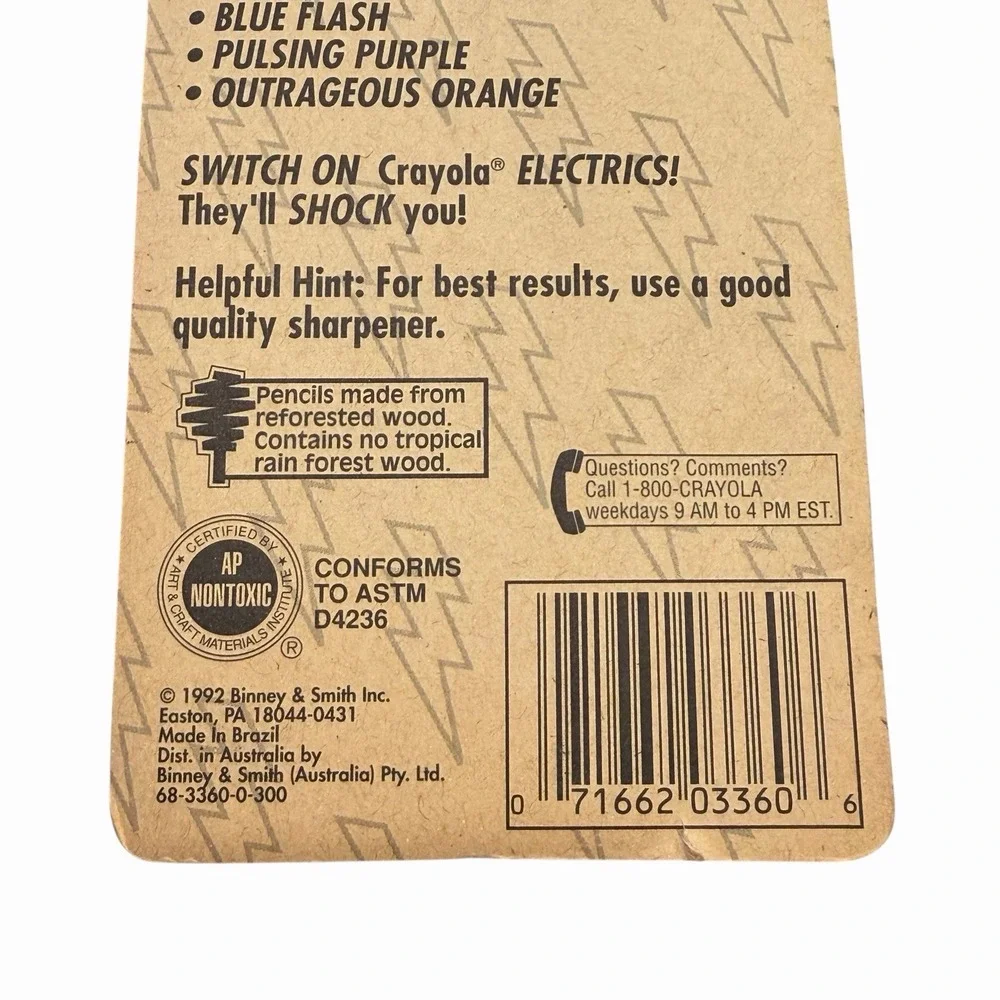 Crayola vintage electrics