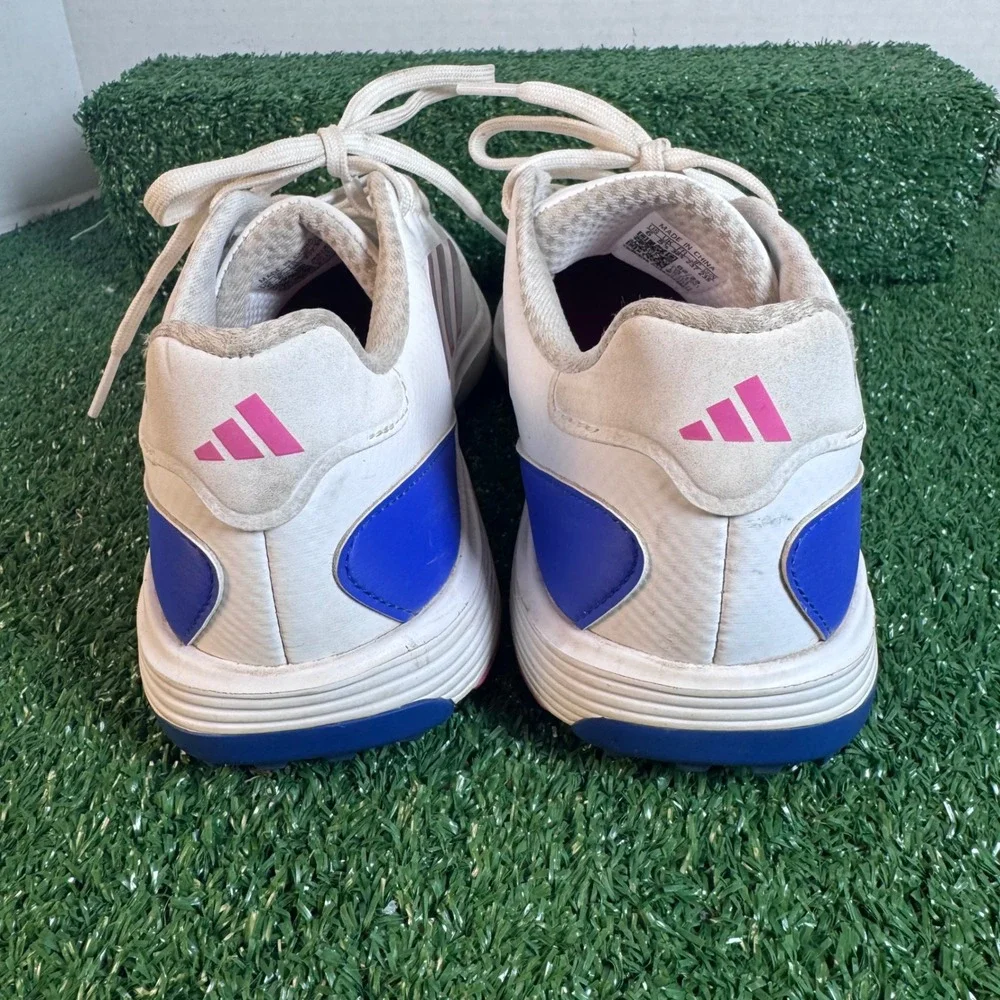 Adidas ZG23 Womens Golf Shoes White Pink Blue Spiked Size 6‎