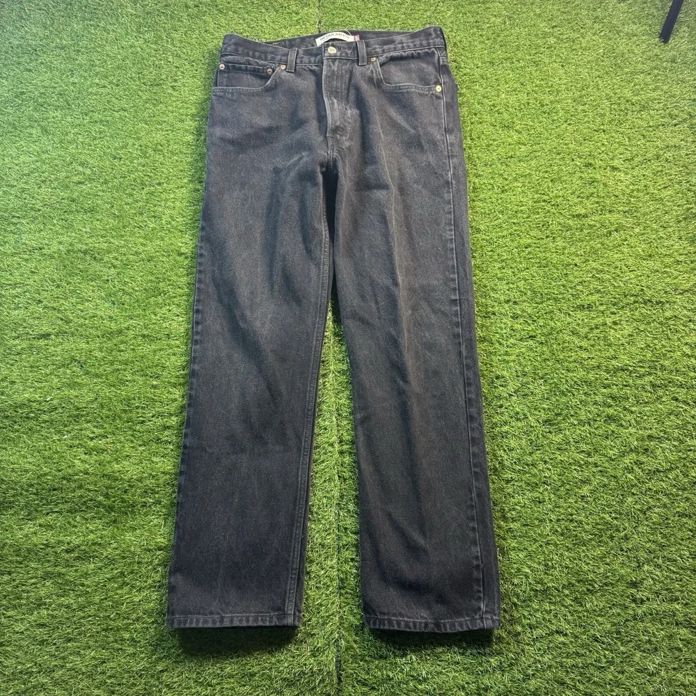 Vintage Levi's 505 Jeans Mens 34x32 (Fits 33x31) Black Y2K Grunge Baggy Goth Emo