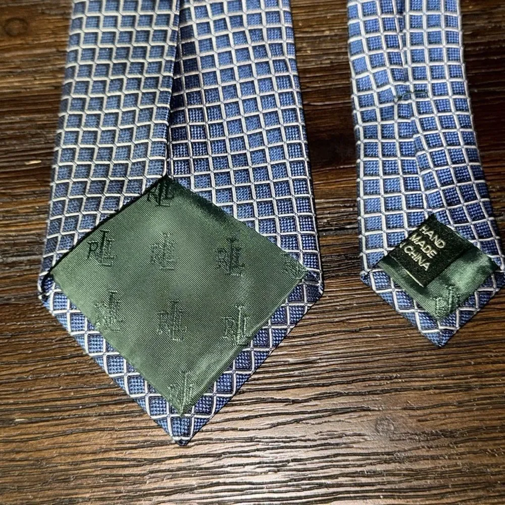 Blue Ralph Lauren Silk Tie