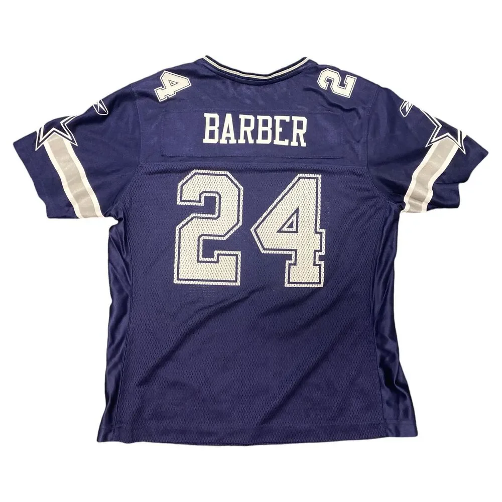 Marion Barber Reebok Dallas Cowboys #24 NFL Equipment Jersey Womens Large
