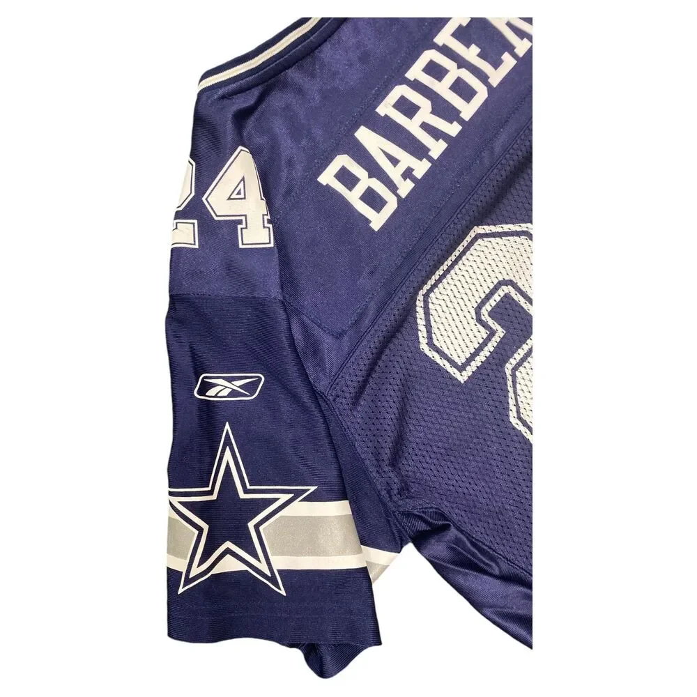 Marion Barber Reebok Dallas Cowboys #24 NFL Equipment Jersey Womens Large