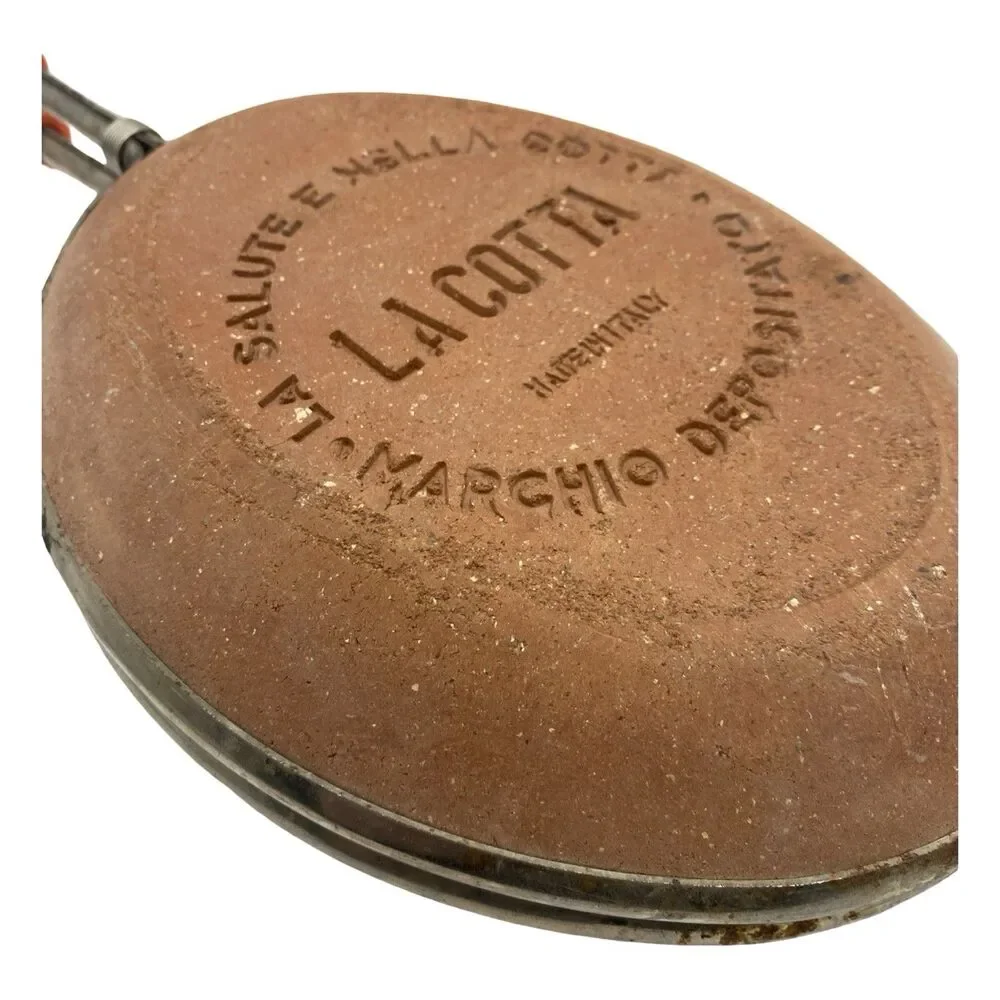 Vintage La Cotta Italian Terracotta Clay Cooking Pan –Made in Italy