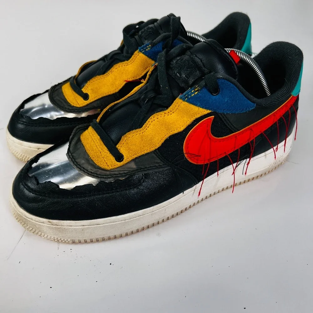 Nike Air Force 1‎ Low BHM 2020 MultiColor CT5534-001 Sz 9.5