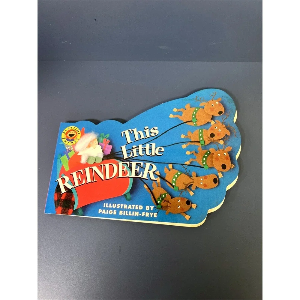 THIS LITTLE REINDEER (PLAYTIME RHYMES) By Public Domain & Paige Billin-frye *VG*
