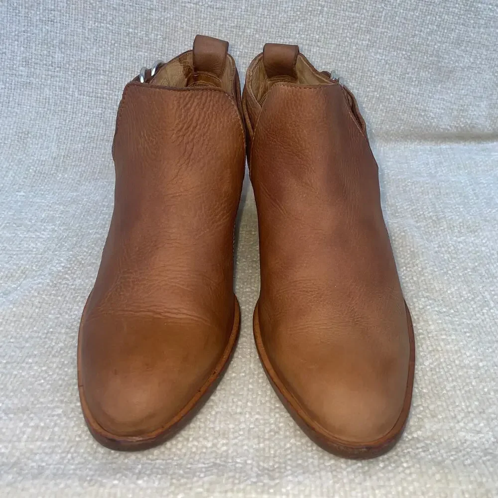 Rag & Bone Harrow Suede Leather Ankle Boots in Camel 6.5
