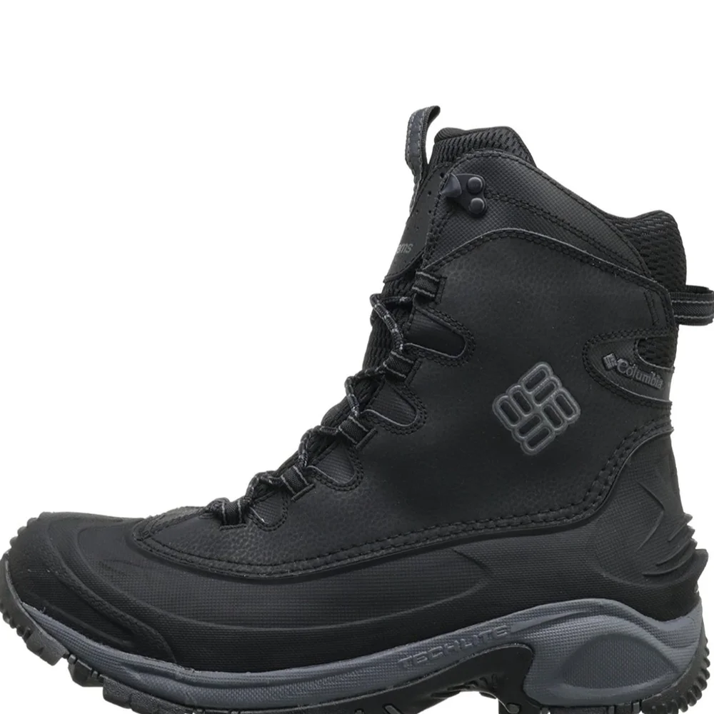 Columbia Waterproof Winter Boots Youth 7 Women’s 8.5 Black Gray NEW