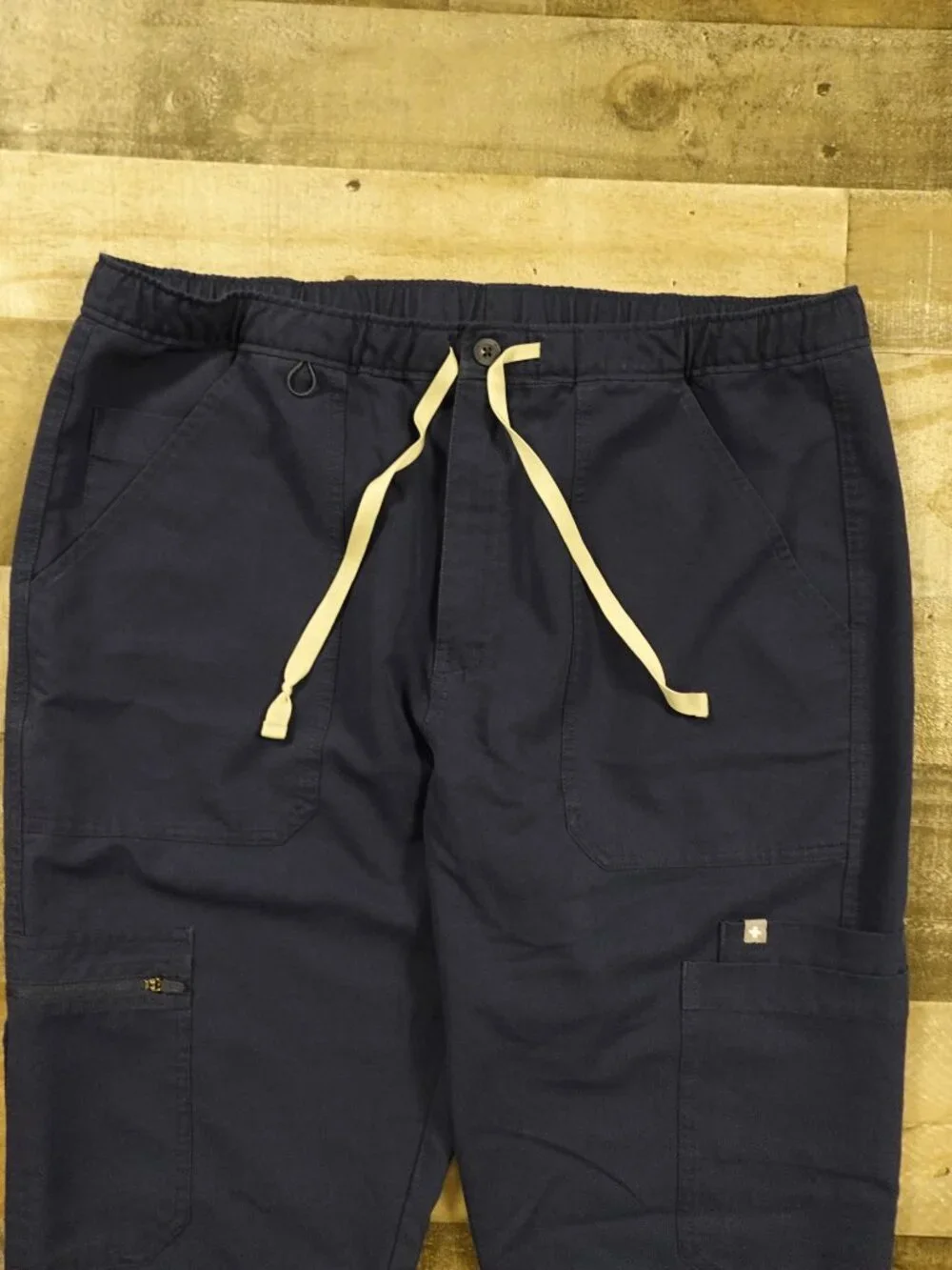 FIGS Cairo‎ Cargo Scrub Pants Men’s Large Navy Technical Collection Stretch