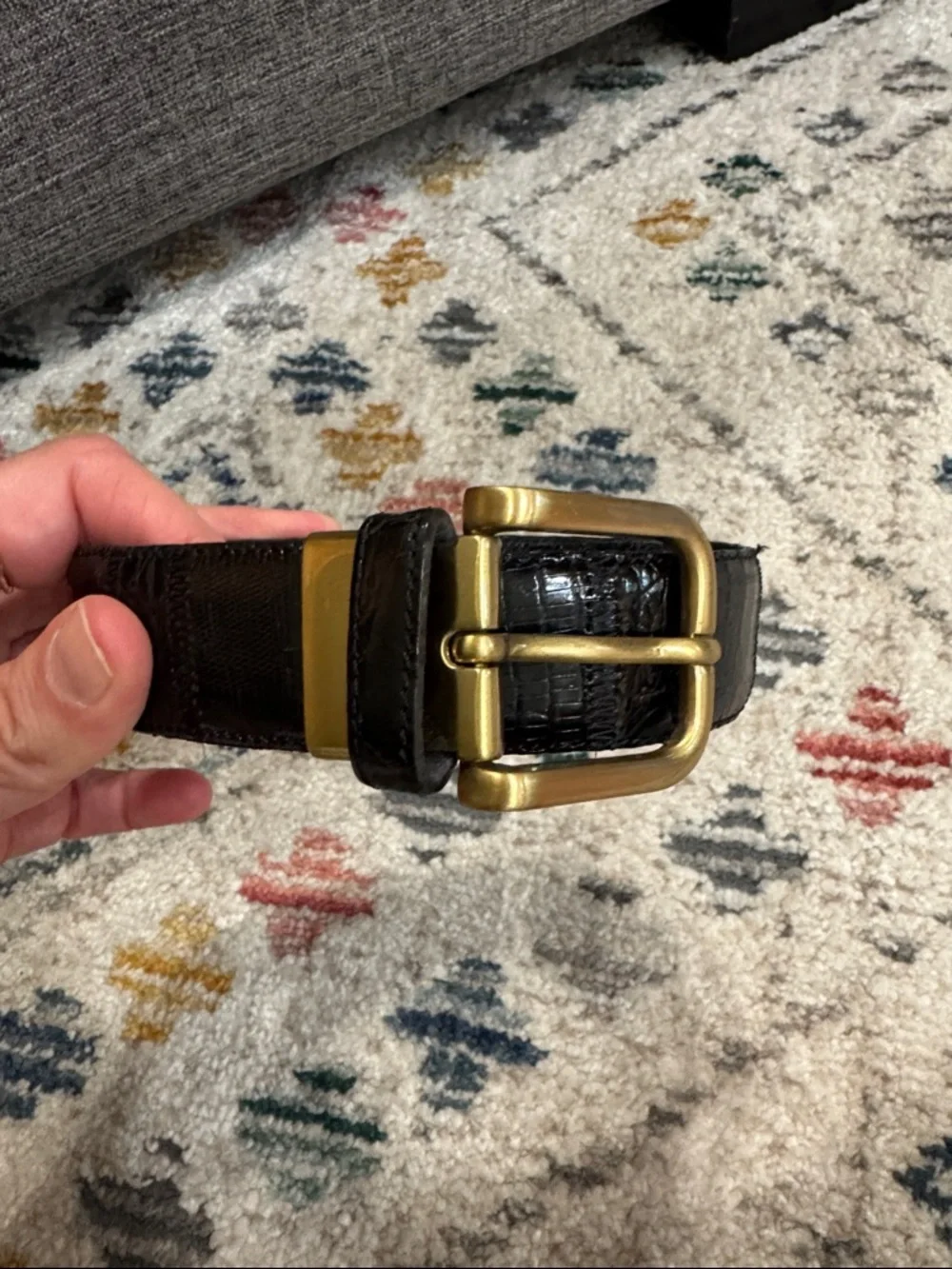 Vintage genuine crocodile