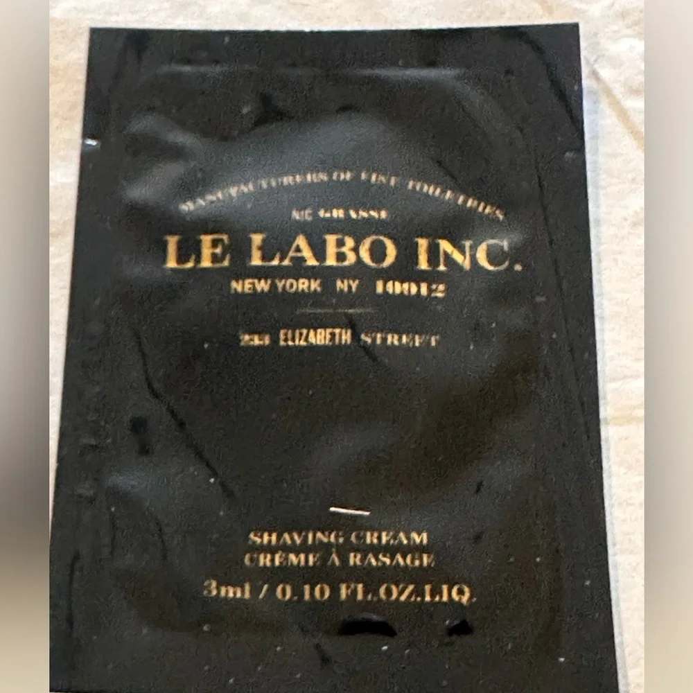 Le Labo Inc.‎ Shaving Cream Sample 3ml