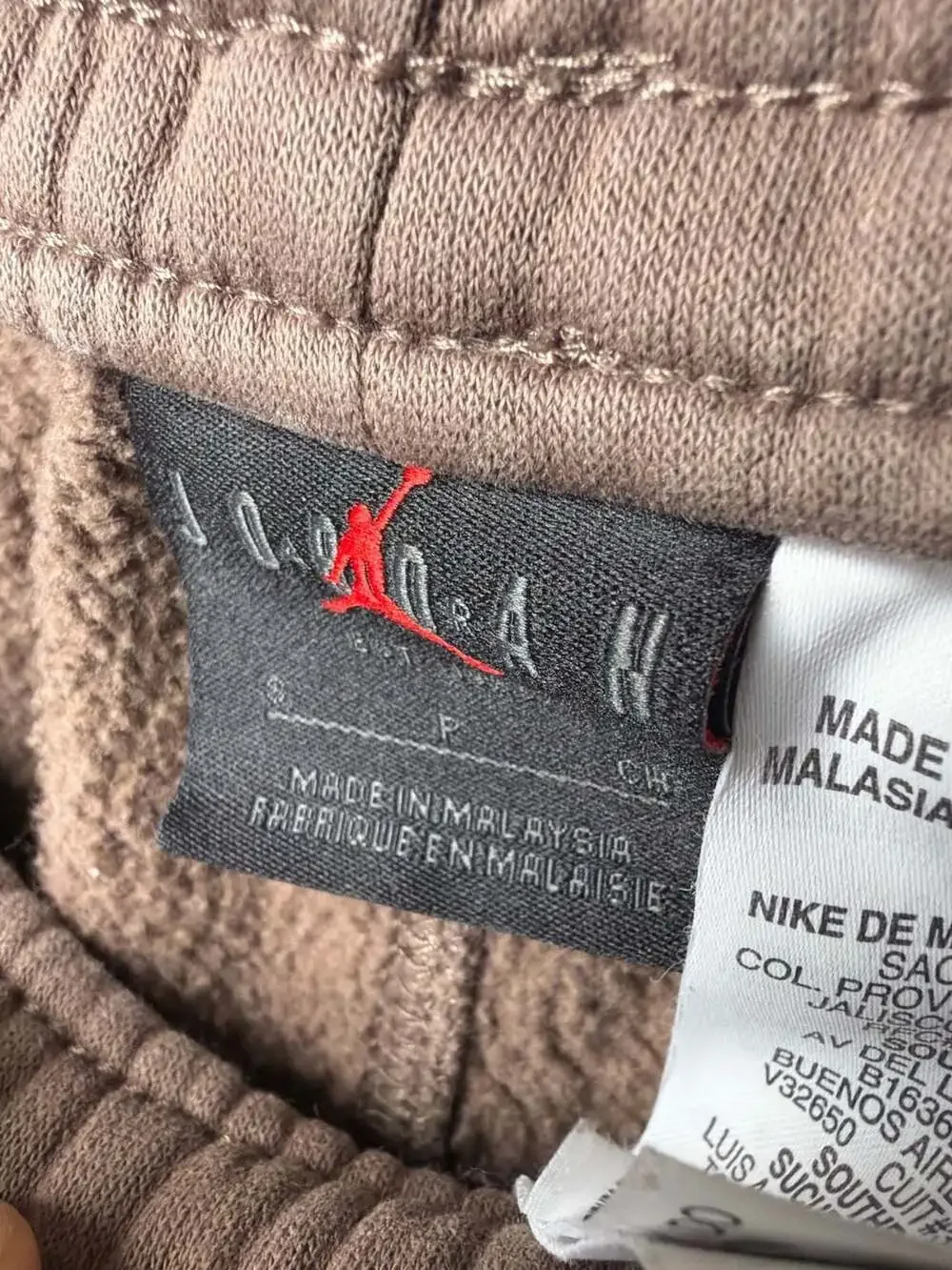 Jordan x PSG Fleece Sweatpants in Taupe Haze Small DZ2949-274‎