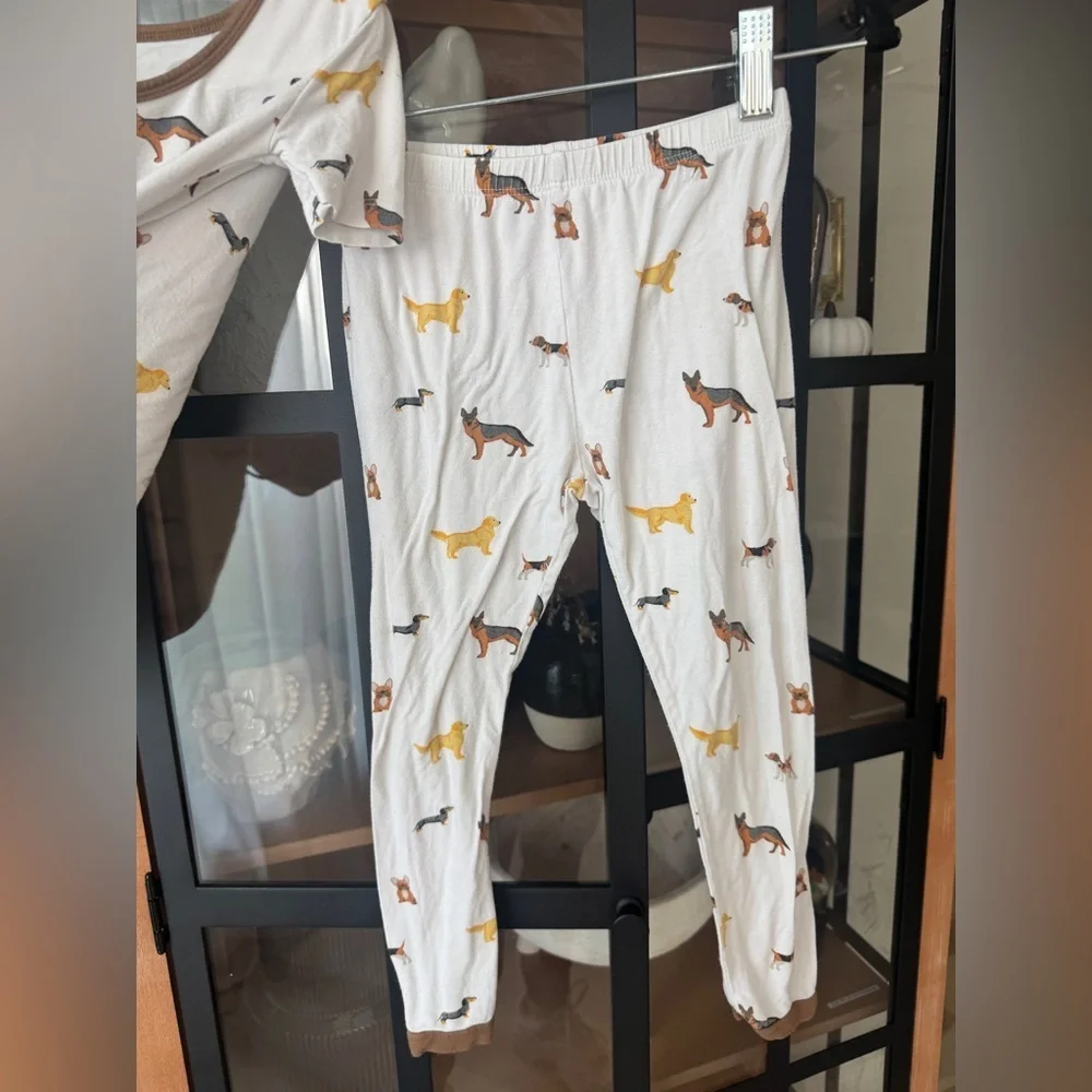 Kyte BABY Pajamas set short sleeve tee dogs puppies puppy bamboo pants toddler