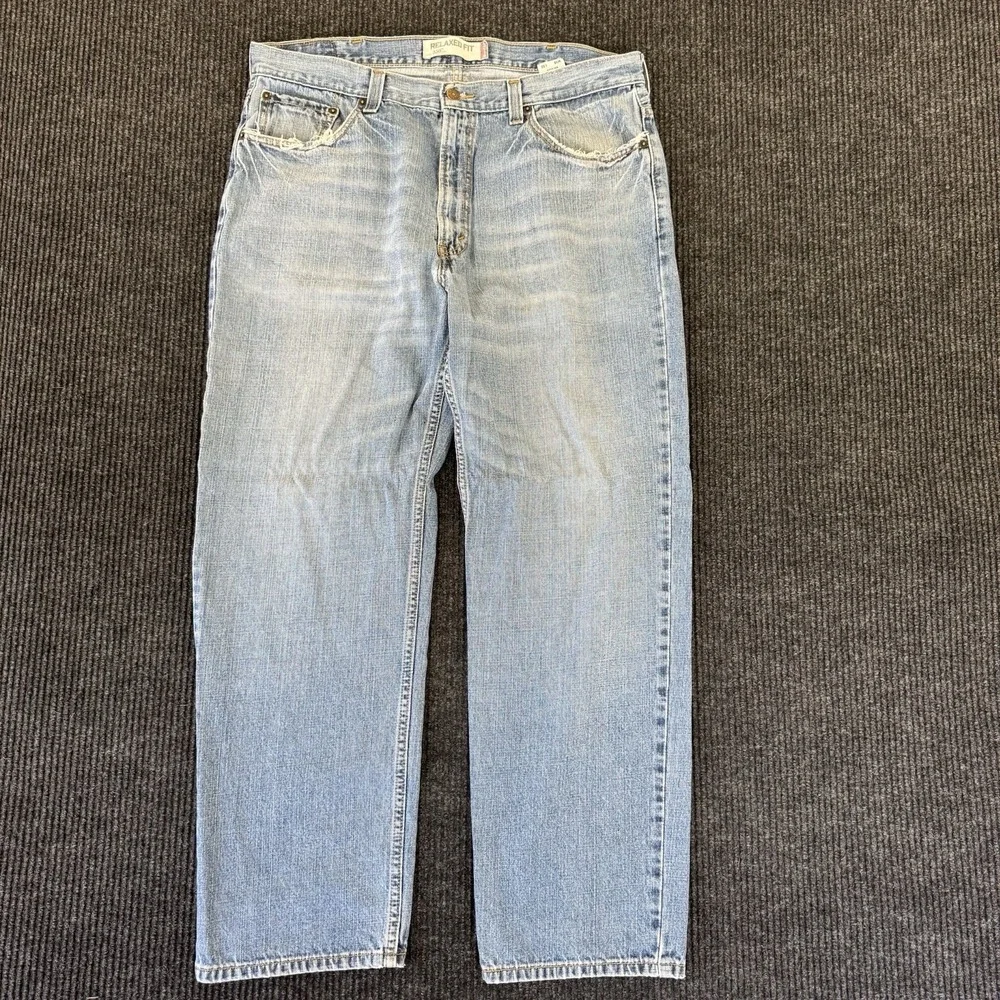 Levi's 550 Jeans Mens 38x32 Blue Denim Relaxed Fit Straight Leg 2000s Baggy