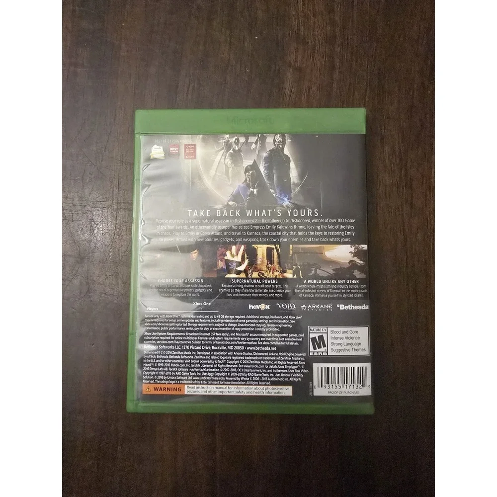N/A edition dishonored