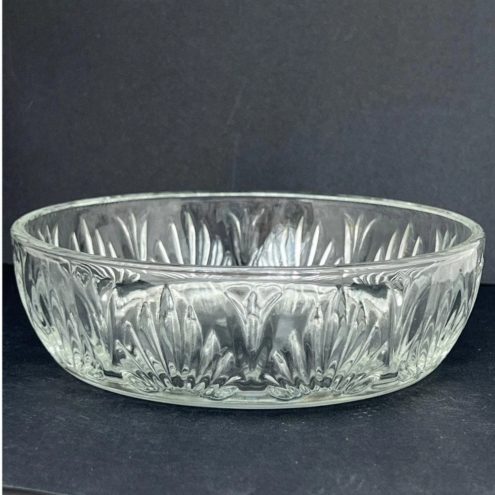 Glass Bowl Avon Fan Pattern Vintage 5 5 inch Clear Decorative Dish Home Decor