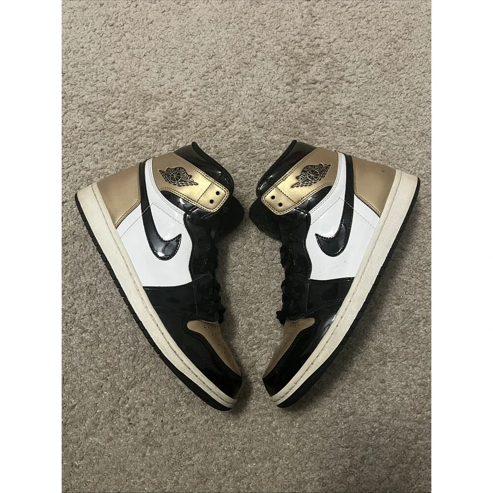 Mens Size 11 Air Jordan 1 Retro OG NRG High Gold Toe 2018 Used