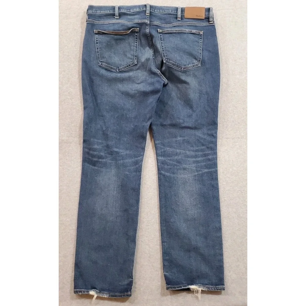 Madewell Jeans Mens 38‎ Slim Fit Straight Leg Stretch Blue Denim