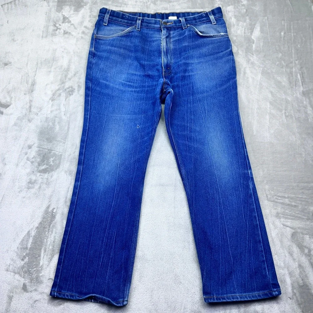 VTG Levi's 852 Orange Tab Blue Denim Jeans Mens Sz 38‎ Fits 36