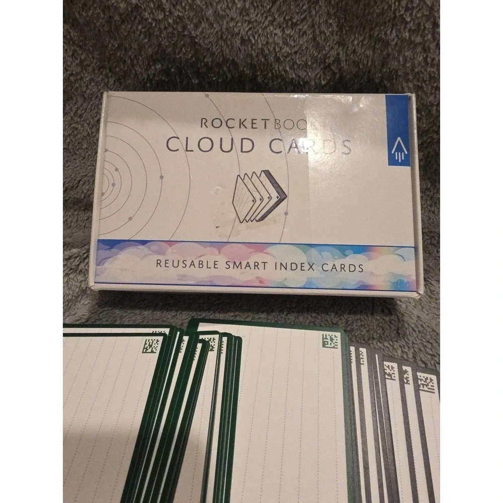 Rocketbook Cloud Cards Only 76 Reusable Smart Index Digitized Study Tool‎ 3x5