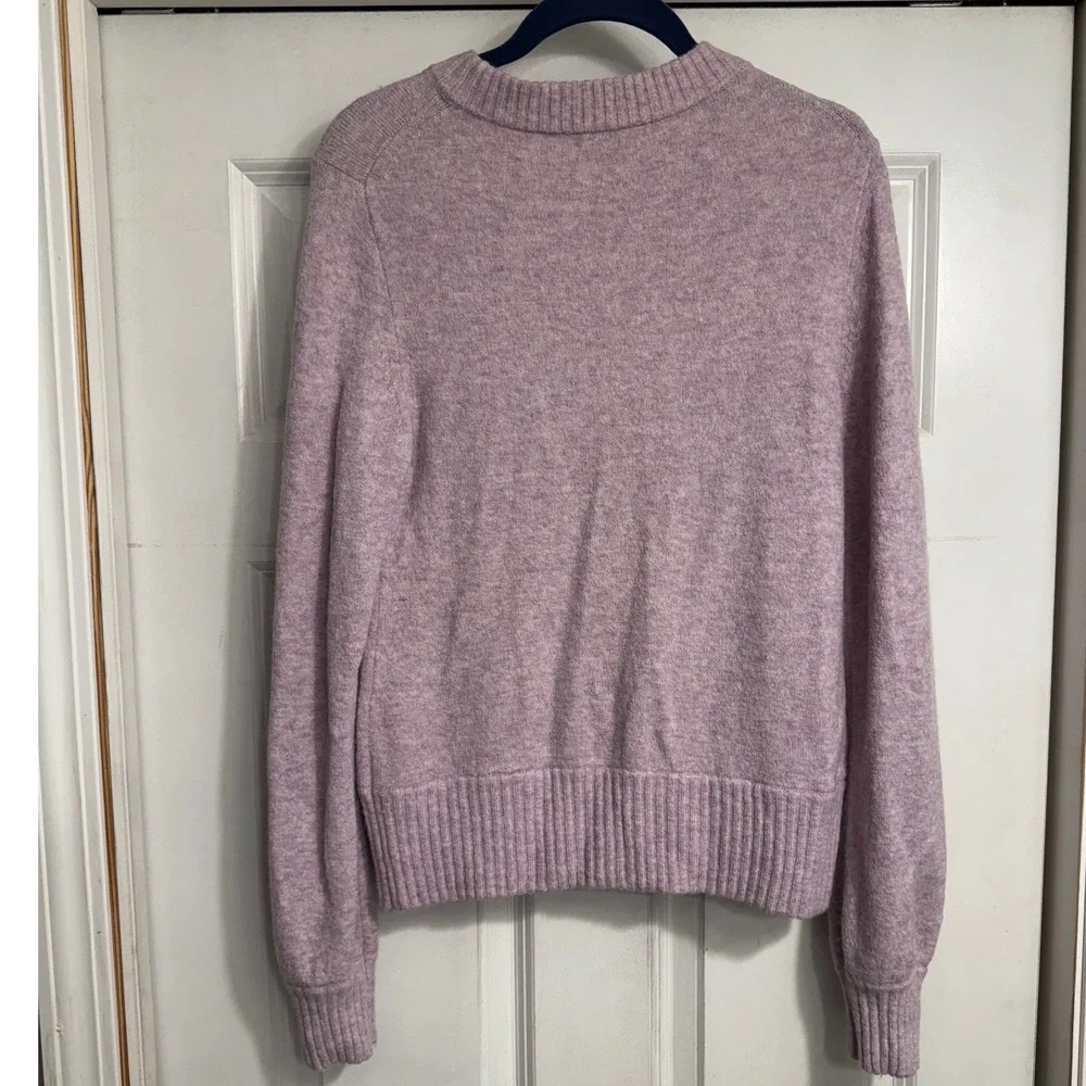 J. Crew Lavender‎ Merino Wool Alpaca Blend Crewneck Sweater Size Small