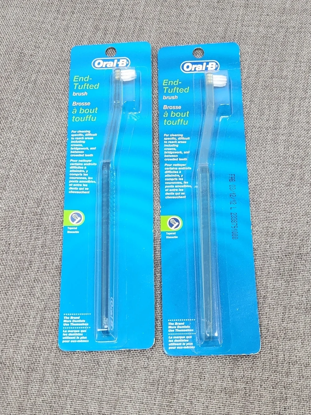 Oral-B End-Tapered Tufted Brush Toothbrushs. New. Lot Of 2