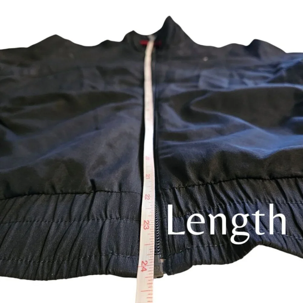 Vintage Puma Logo Track Jacket Windbreaker, Black, WMNS SZ LG