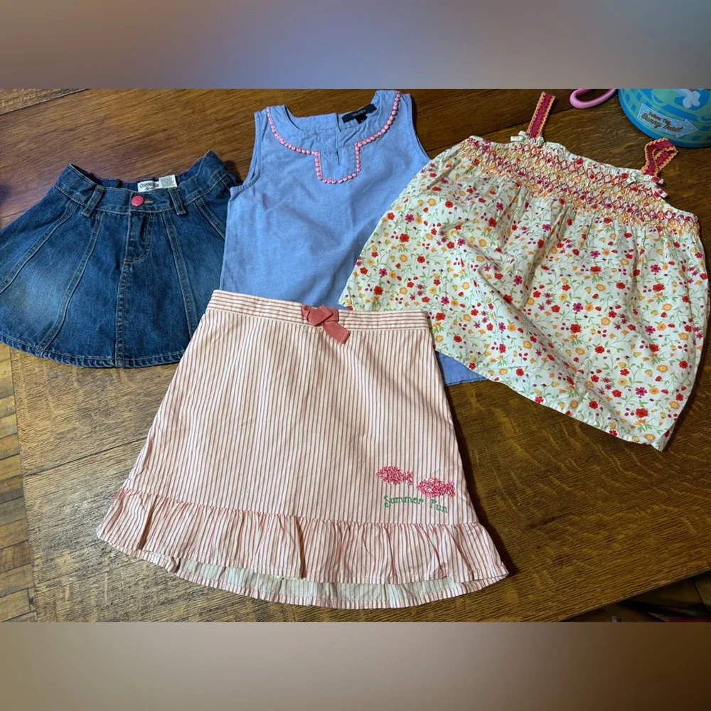 Girls lot of 4 sz 6-8 Gymboree Nautica Oshkosh Bgosh‎