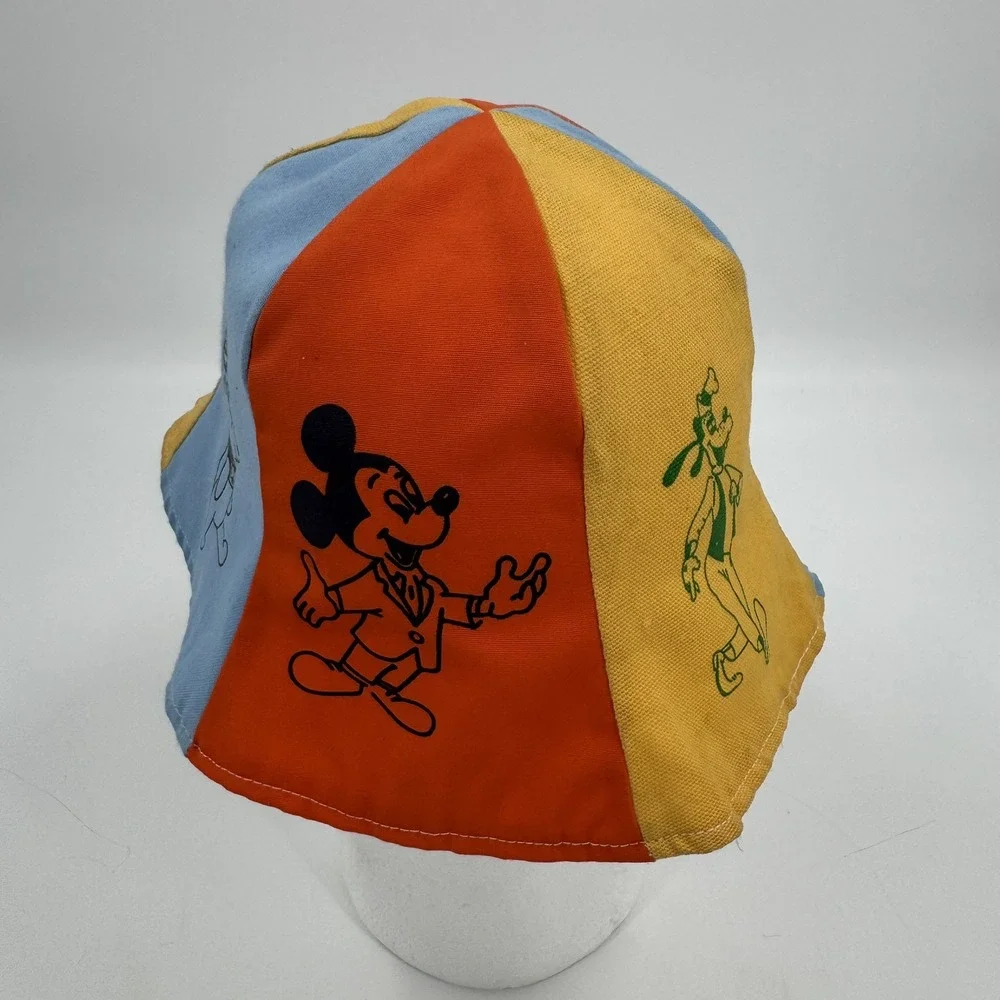 Walt Disney World Productions VINTAGE Bucket Beach Bell Hat Mickey Mouse‎ 1970's