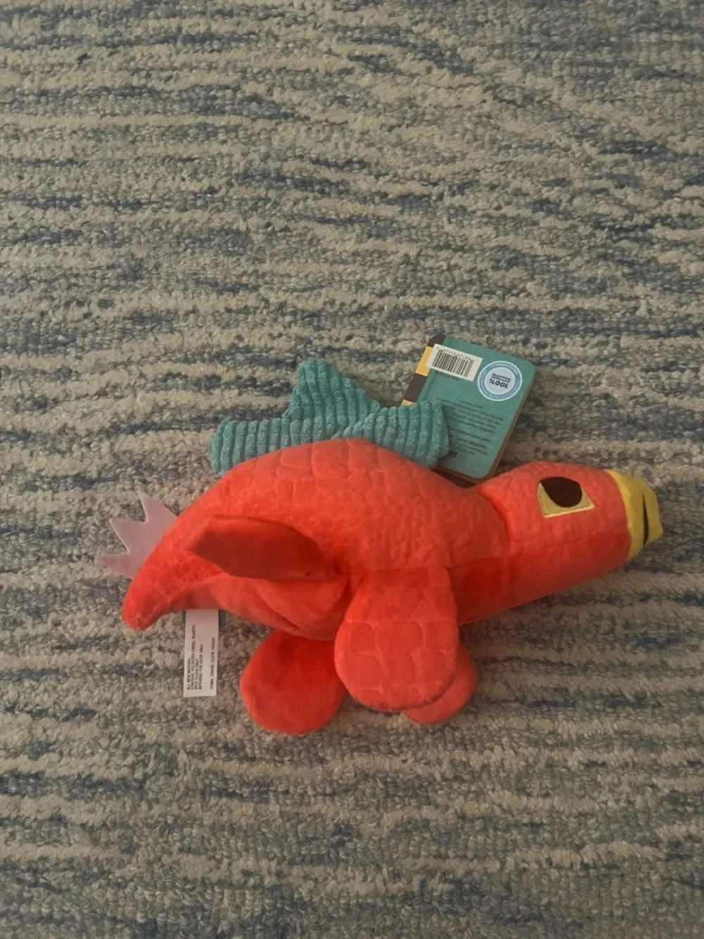 NWT Bark Stella Stegosaurus Dinosaur Dog Toy