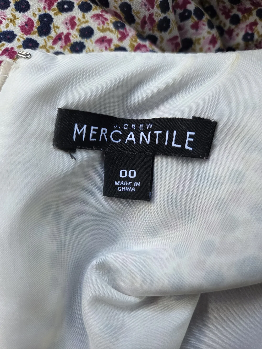 J. Crew Mercantile Floral V-Neck Short Sleeve Dress Size 00‎