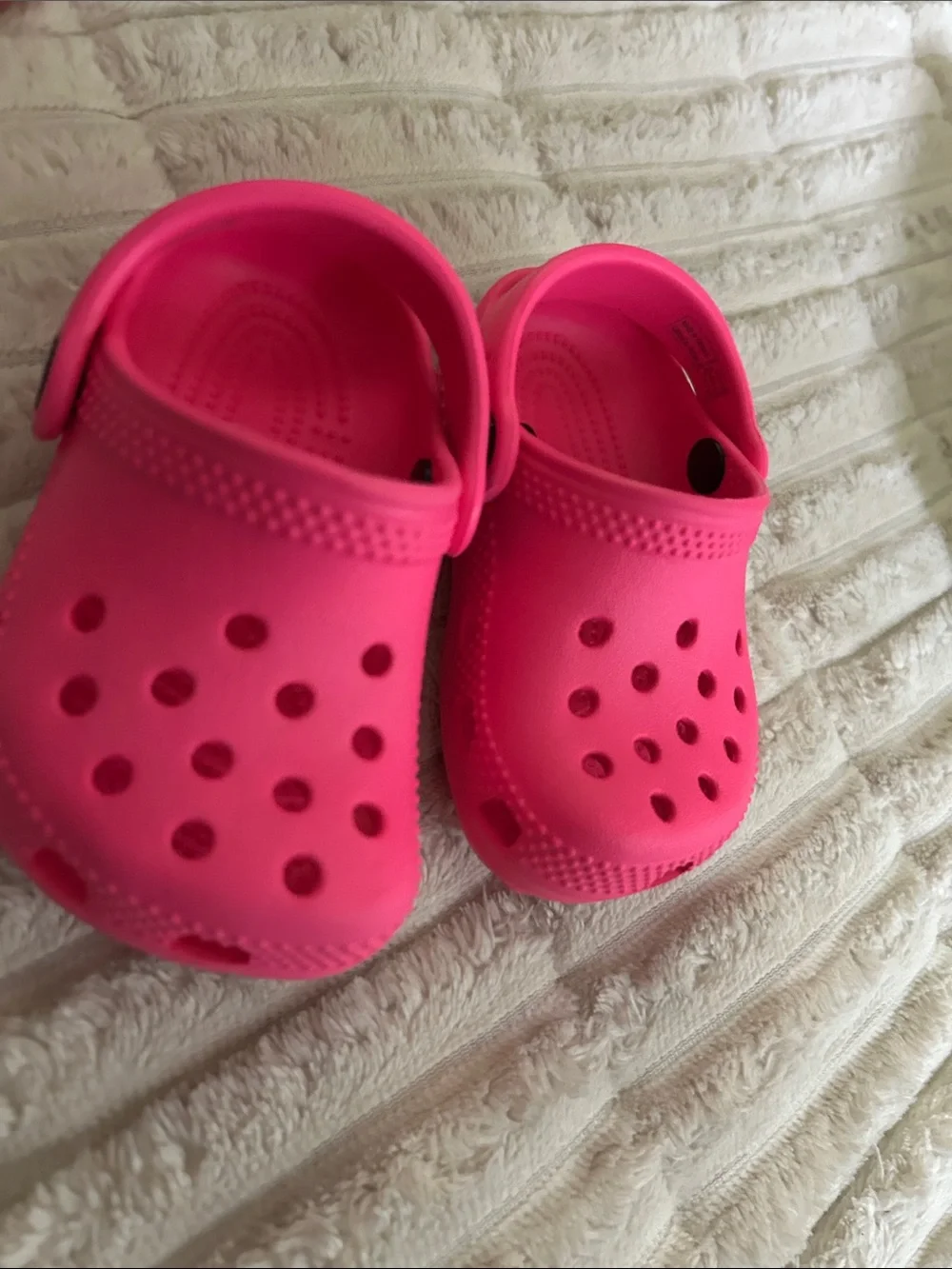 CROCS Kids Clogs in Bright Pink Gift Box