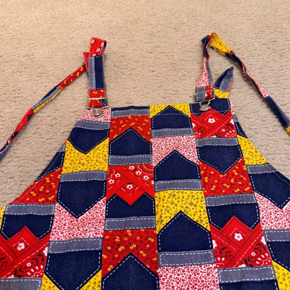 Americana Patchwork Cottagecore Rustic Farmhouse Kitchen Garden Apron Adjustable