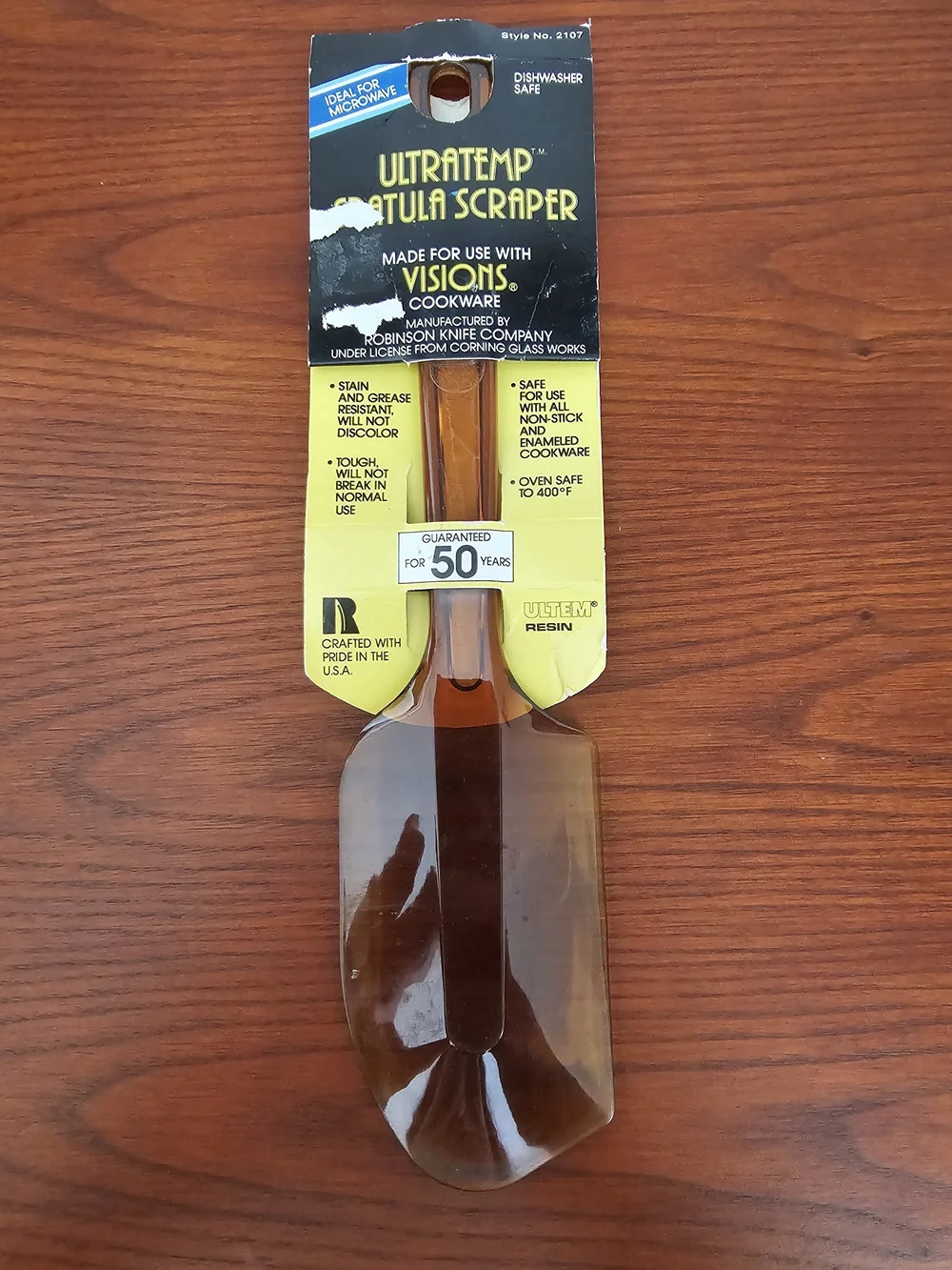 Ultratemp Spatula Scraper Visions Cookware NOS Vintage